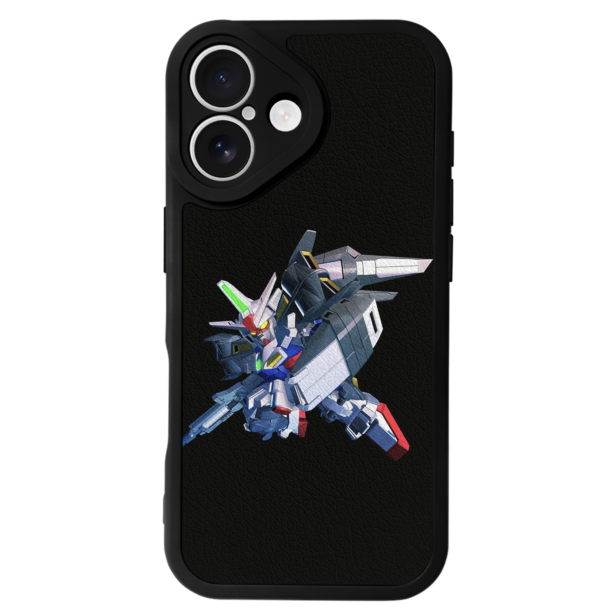 （画像用） 機動戦士ガンダム Mobile Suit Gundam 【iPhone 16シリーズ対応】シリコンスマホケース（レザー調） 材質：シリコン